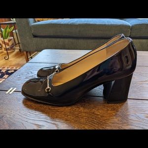 Gucci patent leather pumps
